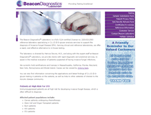 Tablet Screenshot of beacondiagnostics.com